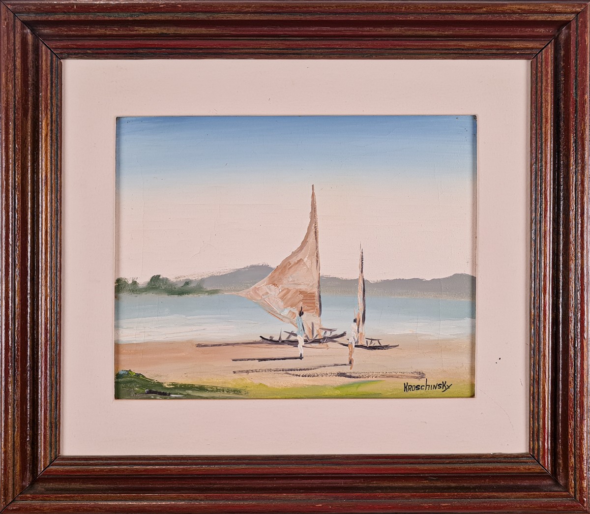4381 CLÓVIS KROSCHINSKY PINTURA ÓLEO SOBRE TELA