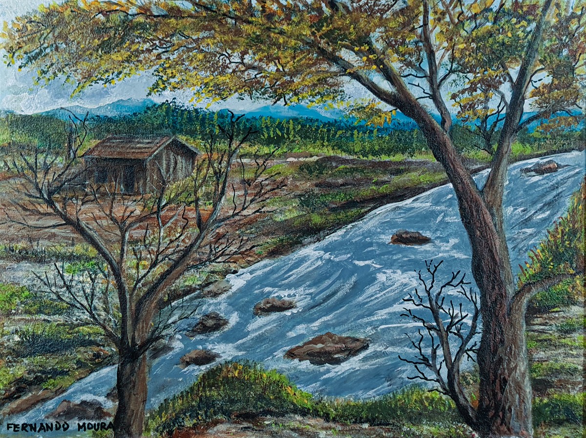 4374 FERNANDO MOURA PINTURA ÓLEO SOBRE TELA