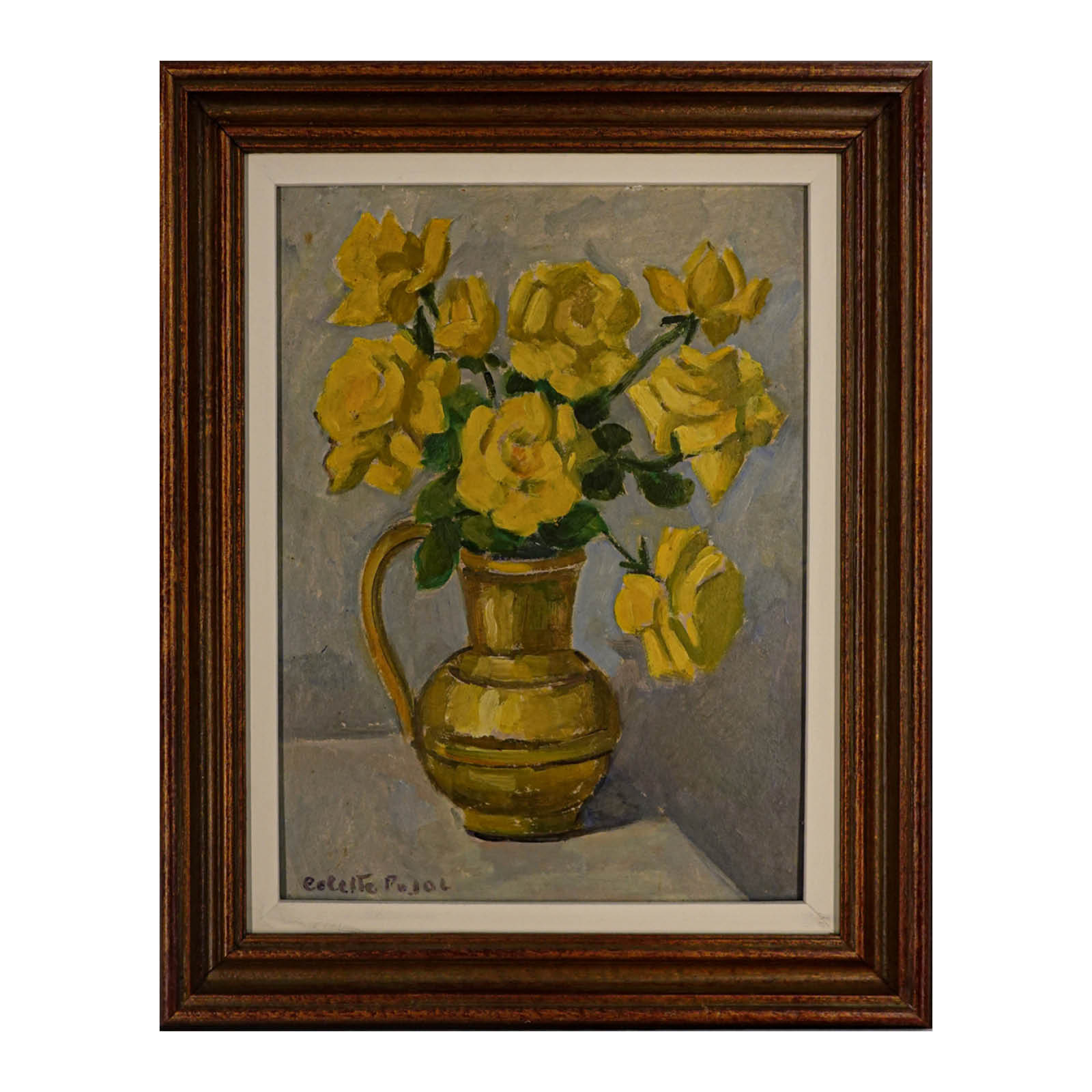 5051 COLETTE PUJOL PINTURA ÓLEO SOBRE CARTÃO